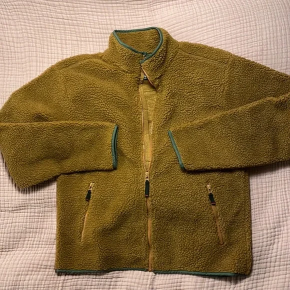 UO BDG Sherpa Fleece Brown Mens M - Picture 4 of 8